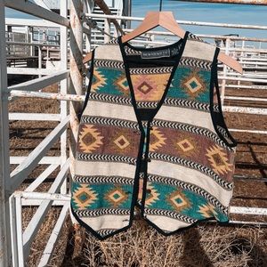 Vintage Aztec sweater vest